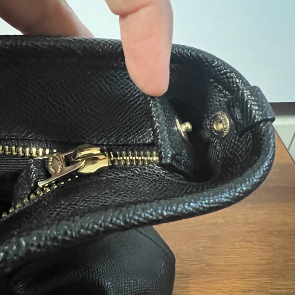 Coach Black Leather City Tote Bag - Picture 10 of 16